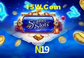 Tela de boas-vindas e lobby de jogos do aplicativo N19